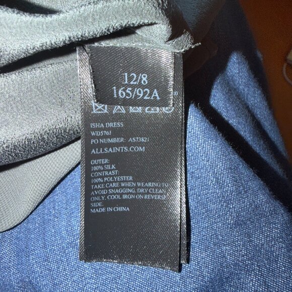 All Saints Silk Dress - Great condition - Picture 6 of 6